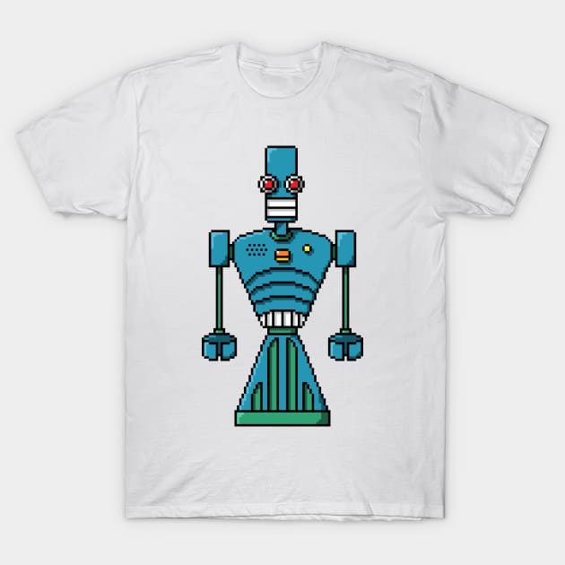 Pixel Robot 068 T-Shirt by Vampireslug